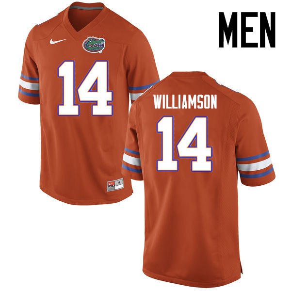 Florida Gators Men #14 Chris Williamson College Football Jersey Orange